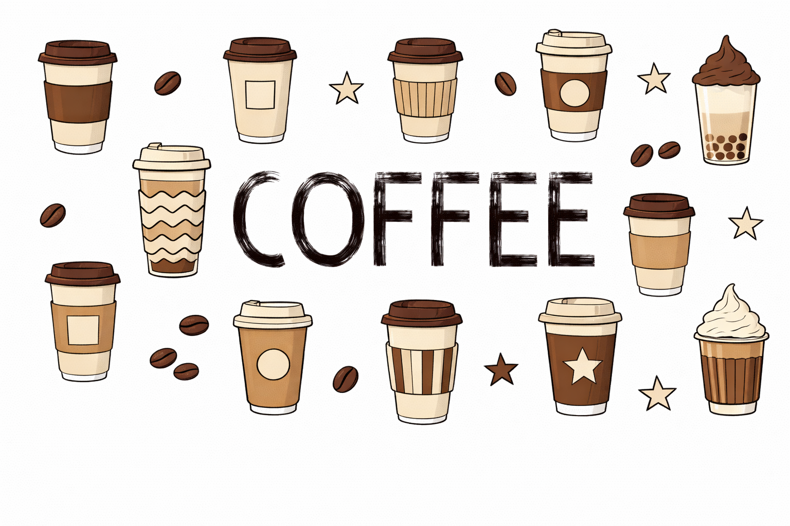 Cup Wrap #6 | Coffee Collection