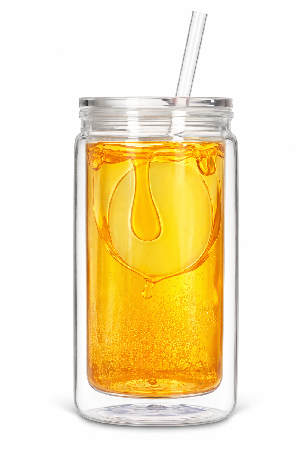 Make Your Own Honey Drip Clear Lid Snow Globe Acrylic Cup
